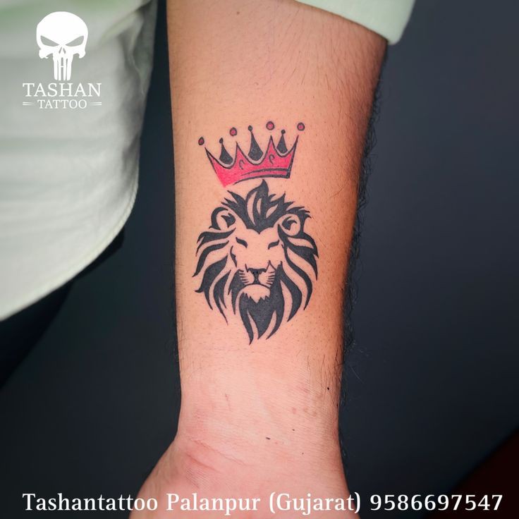 Lion tattoo tribal design