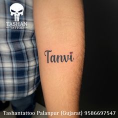 tanvi name tattoo