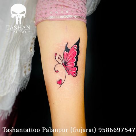 colourfull butterfly tattoo